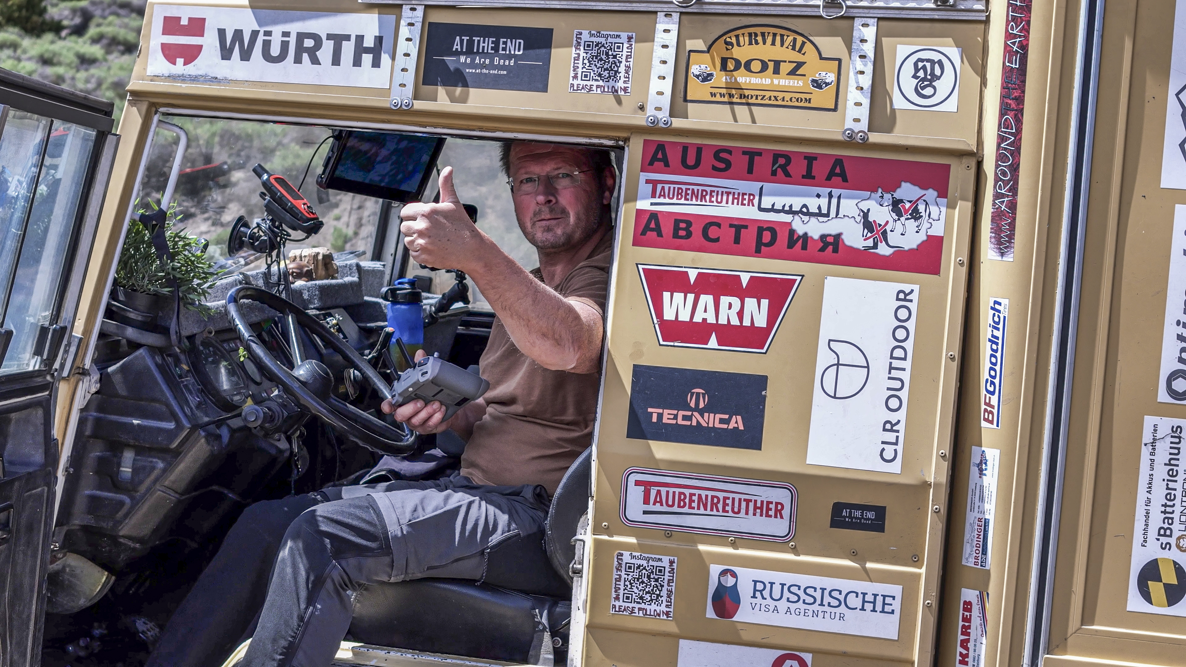Um die Erde - Der Meilenstein 100.000Km mit dem Pinzgauer